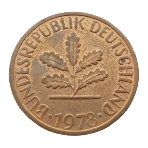Moeda 1 Pfennig 1978 - Alemanha