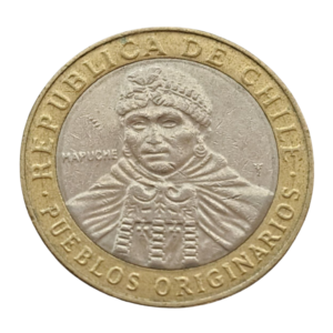 Moeda 100 Pesos 2014 Povos Originários - Chile