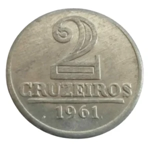 Moeda 2 Cruzeiros Brasil 1961