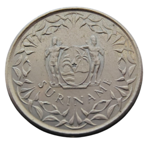Moeda de 25 Cêntimos 1986 – Suriname