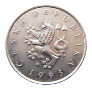 Moeda de 1 Coroa 1993 – República Checa