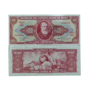 Cédula de 10 Centavos 1966- 2ª Estampa - Série 652 - Dom Pedro II