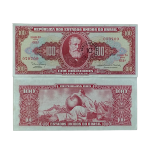 Cédula de 10 Centavos 1966- 2ª Estampa - Série 664 - Dom Pedro II