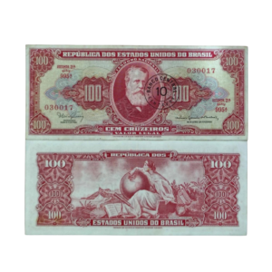 Cédula de 10 Centavos 1967- 2ª Estampa - Série 995 - Dom Pedro II