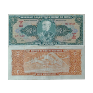 Cédula de 2 Cruzeiros 1955 - 2ª Estampa - Série 123 - Duque de Caxias