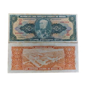 Cédula de 2 Cruzeiros 1955 - 2ª Estampa - Série 124 - Duque de Caxias
