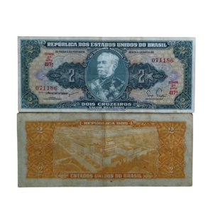 Cédula de 2 Cruzeiros 1956 - 2ª Estampa - Série 417 - Duque de Caxias