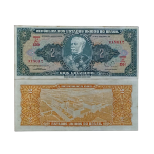 Cédula de 2 Cruzeiros 1956 - 2ª Estampa - Série 556 - Duque de Caxias