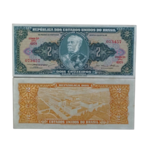 Cédula de 2 Cruzeiros 1956 - 2ª Estampa - Série 697 - Duque de Caxias