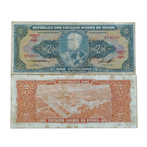 Cédula de 2 Cruzeiros 1958 - 2ª Estampa - Série 946 - Duque de Caxias
