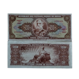 Cédula de 20 Cruzeiros 1962- 2ª Estampa - Série 1833 - Deodoro