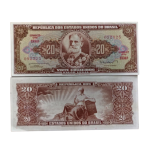 Cédula de 20 Cruzeiros 1962- 2ª Estampa - Série 1834 - Deodoro