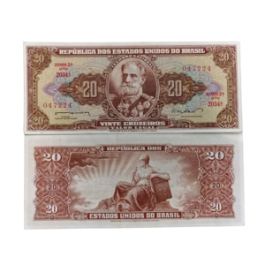 Cédula de 20 Cruzeiros 1962- 2ª Estampa - Série 2034 - Deodoro