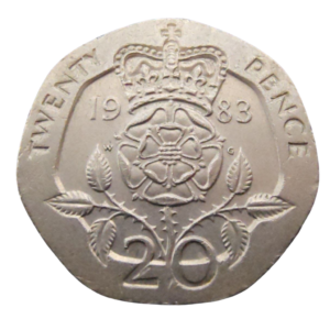 Moeda de 20 Pence 1983 – Reino Unido