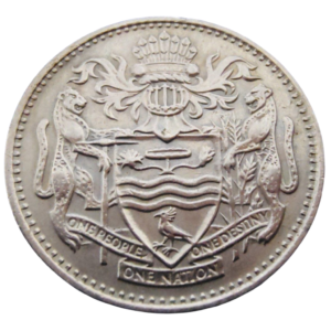 Moeda de 25 Cêntimos 1974 – Guiana