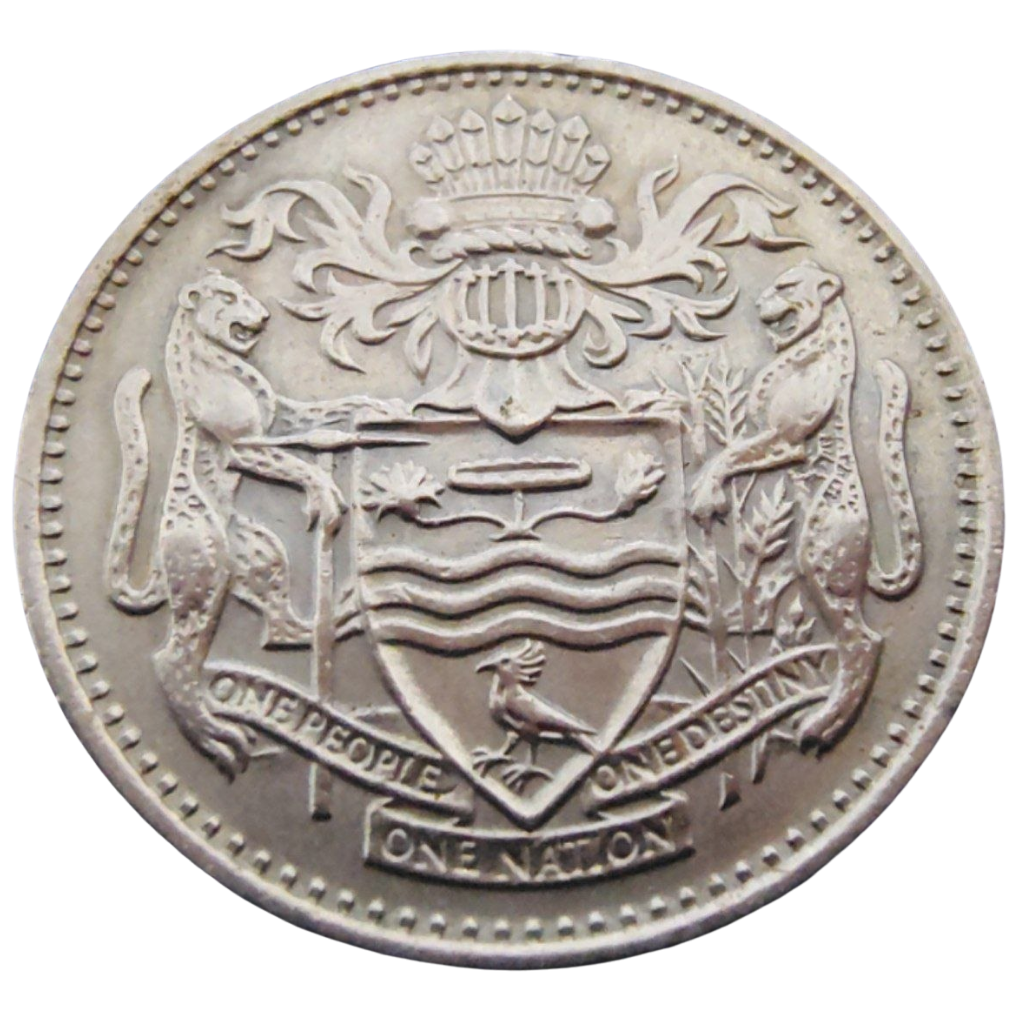 Moeda de 25 Cêntimos 1974 – Guiana