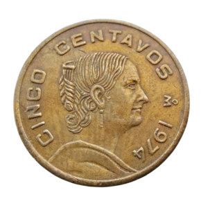 Moeda de 5 Centavos 1974 – México