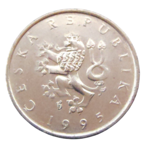 Moeda de 1 Coroa 1995 – República Checa
