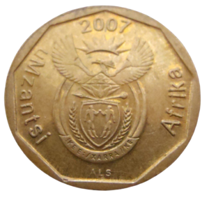 Moeda de 10 Cêntimos 2007 – África do Sul