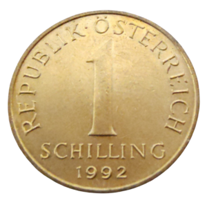 Moeda de 1 Schilling 1992 – Áustria